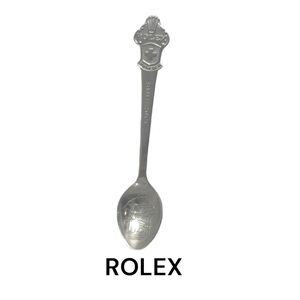 Authentic Rolex Switzerland vintage silver plated spoon